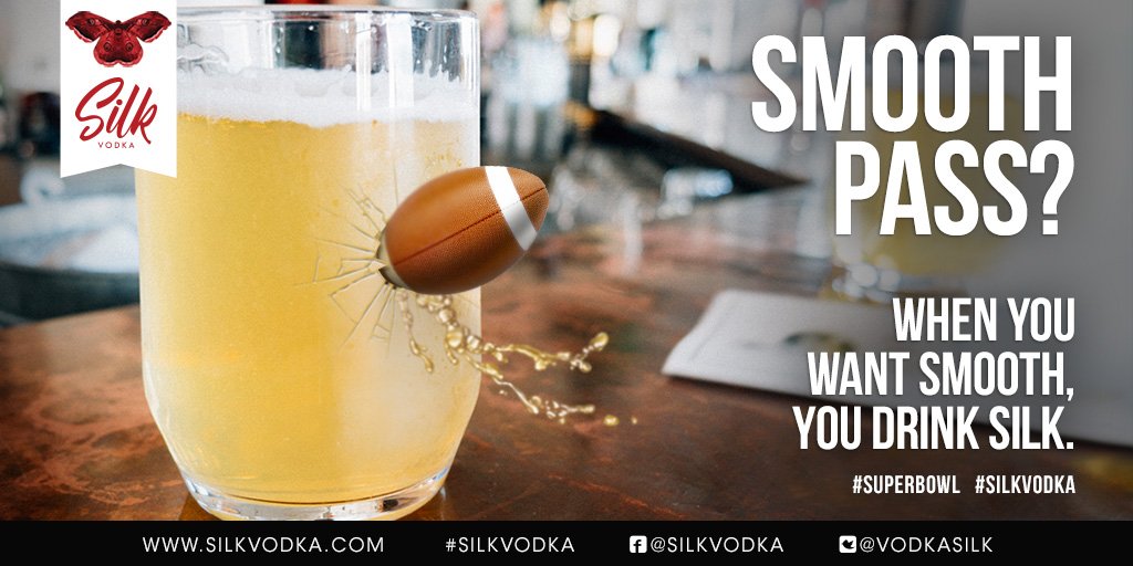 VodkaSilk's tweet photo. Halftime already? Grab a smooth Silk Vodka cocktail and enjoy the show. #HalftimeShow #silkvodka #superbowl2018 #superbowl #football #eagles #Patriots #vodka #booze #alcohol #liquor https://t.co/j9qvEK8him