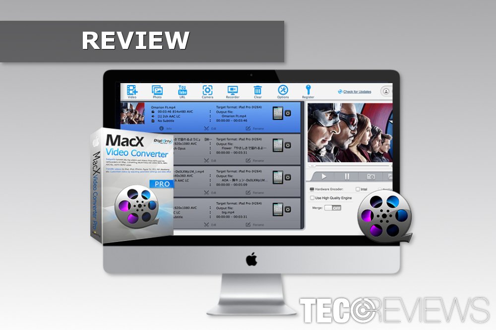 tecoreviews's tweet image. Here is our review of MacX Video Converter Pro - a handy software designed for Mac users that helps to convert video and audio files in lots of different formats #review #tools #Apple #Mac ow.ly/EIb130ibWiu