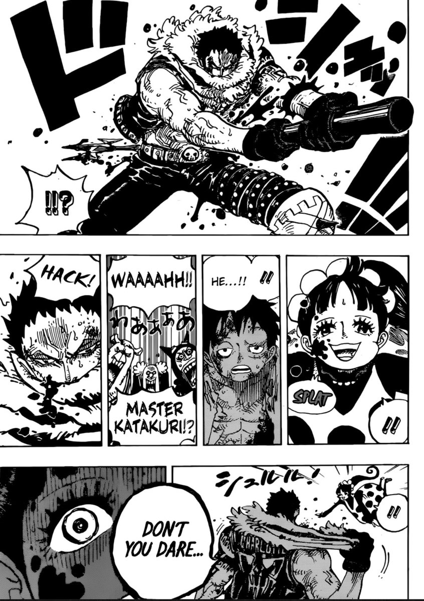 Brothere ワンピース Onepiece Ch 3 Katakuri Boding A Weakened Luffy He S Content Luffy Is Not At His Best Luffy Reminisces His Training With Rayleigh Flambe Interfere Again And Pisses