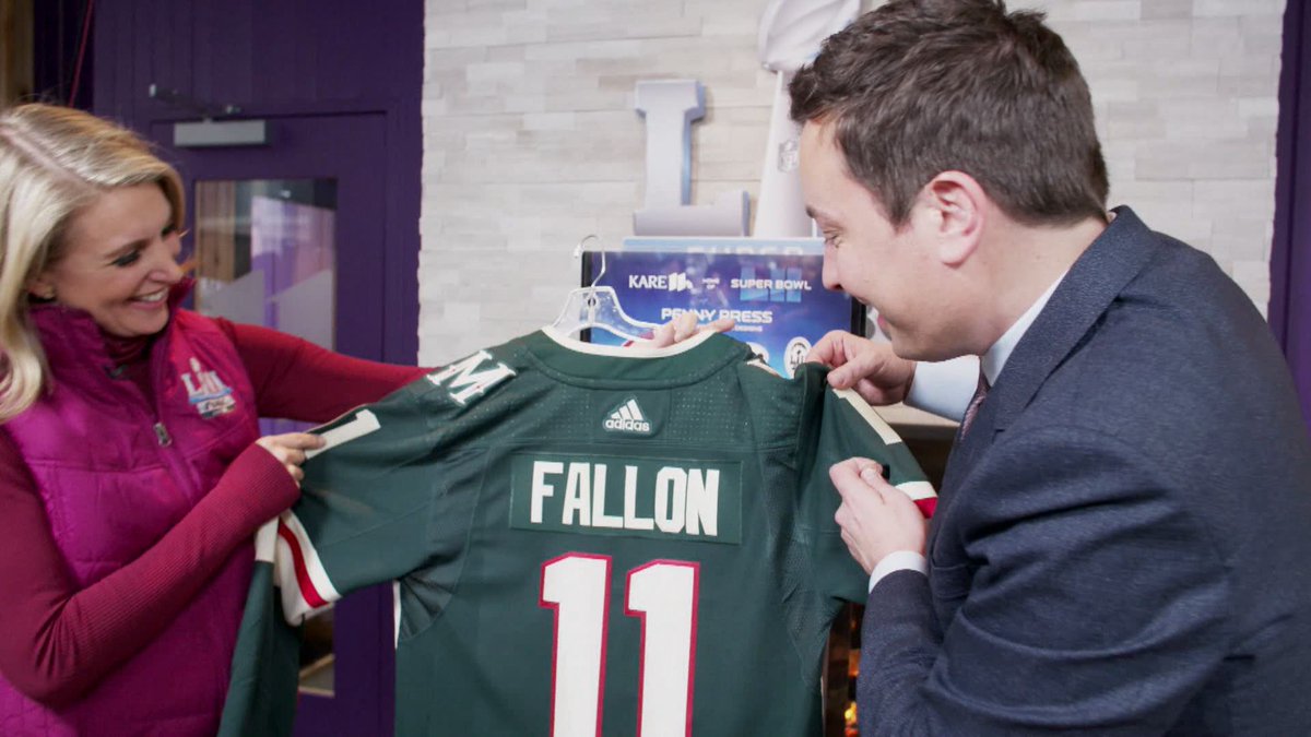 kare11's tweet photo. .@BelindaKARE11 chats with @jimmyfallon before @FallonTonight takes over tonight! #FallonInMpls https://t.co/6Cn7Xoma1D
