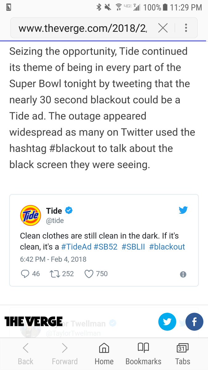 MBaldwin435's tweet photo. @SharalynOrr NBC had an equipment failure; Tide came through brilliantly! https://t.co/BQQ5QjtOCy