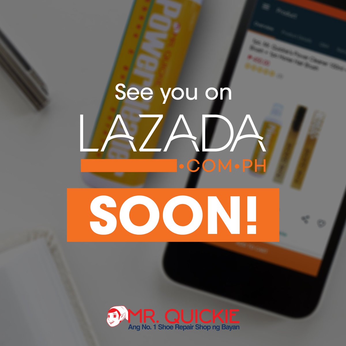 MrQuickiePH's tweet photo. A step forward to convenience. Coming very soon!
#MrQuickiePower #LazadaPhilippines #PowerCleaner #MQBrush #ShoeCleaner https://t.co/KHl3ZBB4eu
