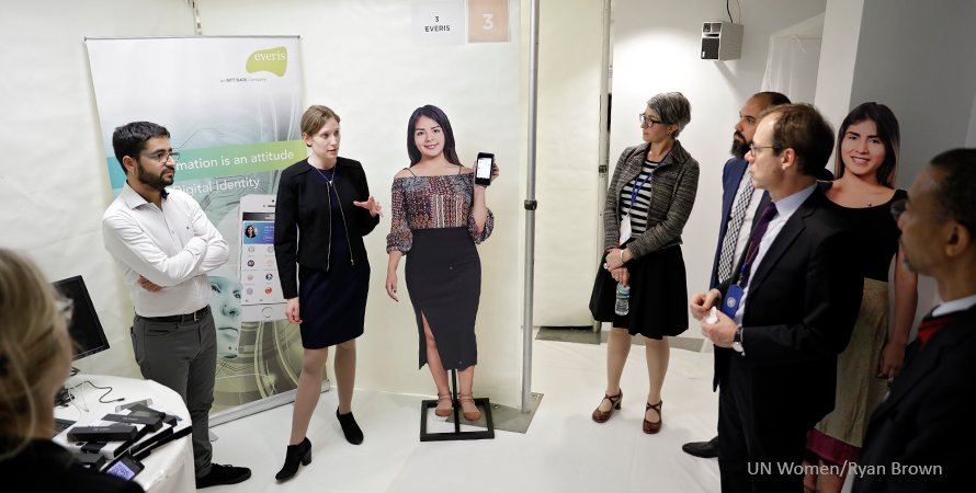 UN_Women's tweet photo. As the only @UN agency created in the 21st century, we always look for innovative ways to better help women &amp; girls. We recently explored #blockchain: https://t.co/xemboqvZTx https://t.co/EorclysRQd