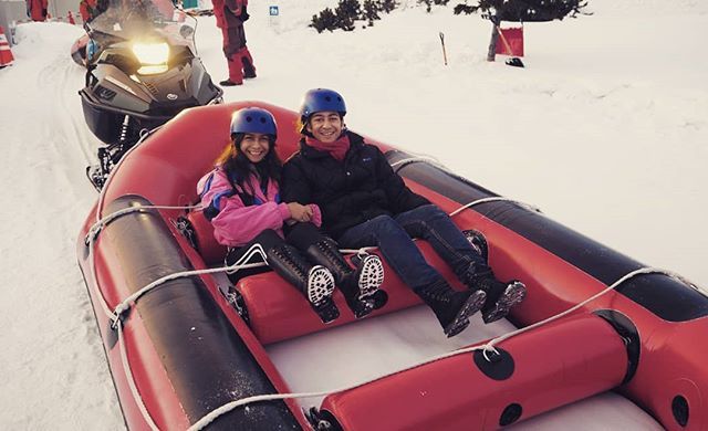 iismoonman's tweet photo. What do you get when you cross a snowmobile and and inflatable raft? Snowrafting! The most fun you can have sitting down in the snow. ❄️ https://t.co/GfZPIU8BgB https://t.co/UxqVMn8q2a