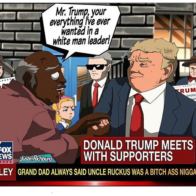 ShayTBD's tweet photo. @roywoodjr Oh to see @aaronmcgruder23 play chess with the political fodder of 2018 would be amazing for @ComedyCentral or @cartoonnetwork I'd be dead every episode! #BringBackBoondocks https://t.co/AQGgueYppo