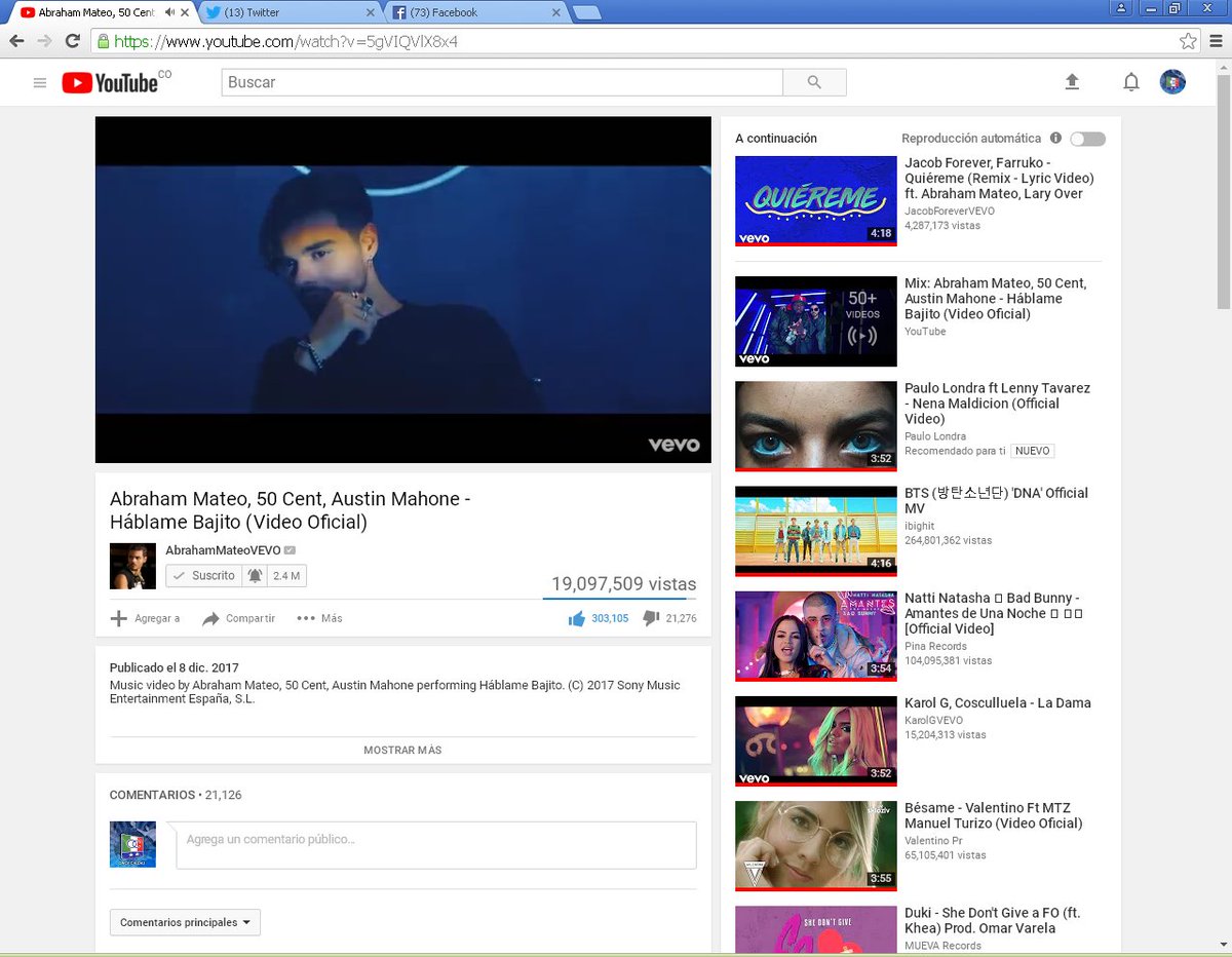 ximenavalencia3's tweet photo. #HablameBajito llego 19Millones de views 😱🎶 @AbrahamMateo
V
A
M
O
S
A
P
O
R
L
O
S
2
0
M
I
L
L
O
N
E
S
#PoderAbrahamer #Shhh
@AbrahamMateoESP 🤫💪 https://t.co/EKqP3n2TKZ