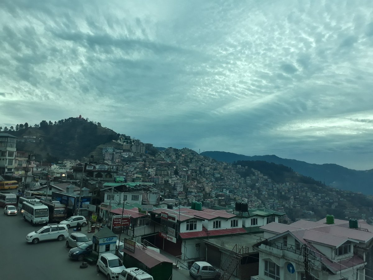 TGFShimla's tweet photo. #mornings be like 
#Shimla @7am https://t.co/UqPhNL6Vfg