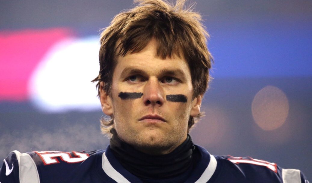ashtynmann's tweet photo. How many Super Bowls has Tom Brady been in and he still can’t afford to get a good haircut??? https://t.co/qytgSTxtjy