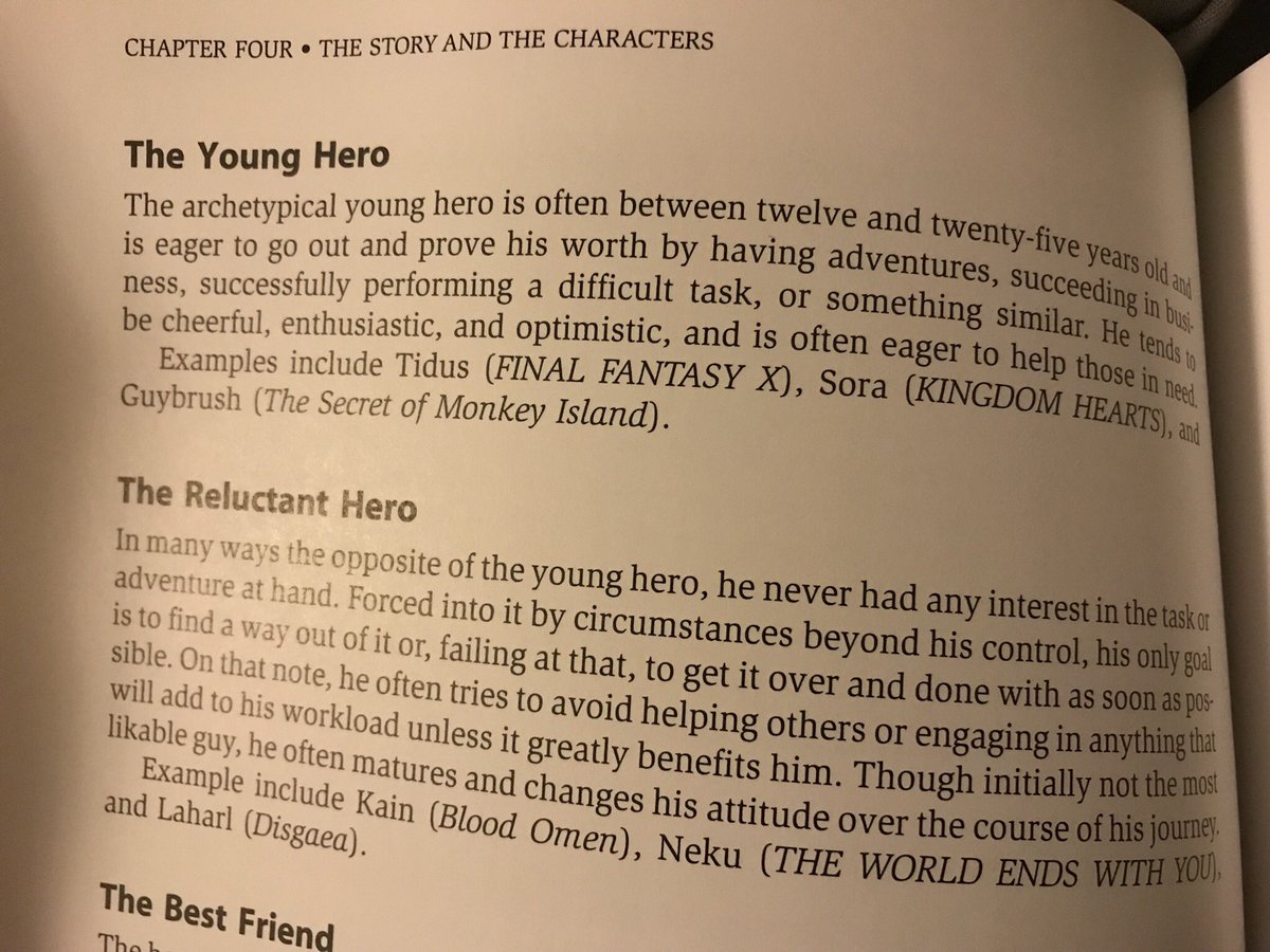 Exilra's tweet image. Found the part with Kingdom Hearts II in my textbook. Does this mean I can say I had to learn about Kingdom Hearts in school?

And for those curious, they used KH for giving examples of character archetypes.