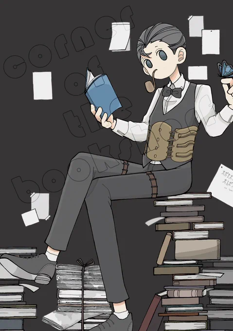 表紙(仮)
ドイル組2人の原典イラスト、本組とマザーグース を絡めたイラスト本になる予定です??
漫画は5月に...‼︎ 