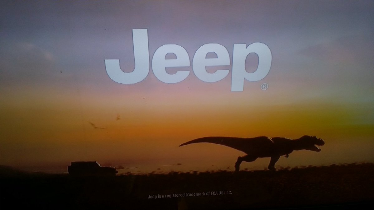DMccugh's tweet photo. Jeep chasing the dinosaur my #badnblue @jeep doing the same https://t.co/GuD74usYUx