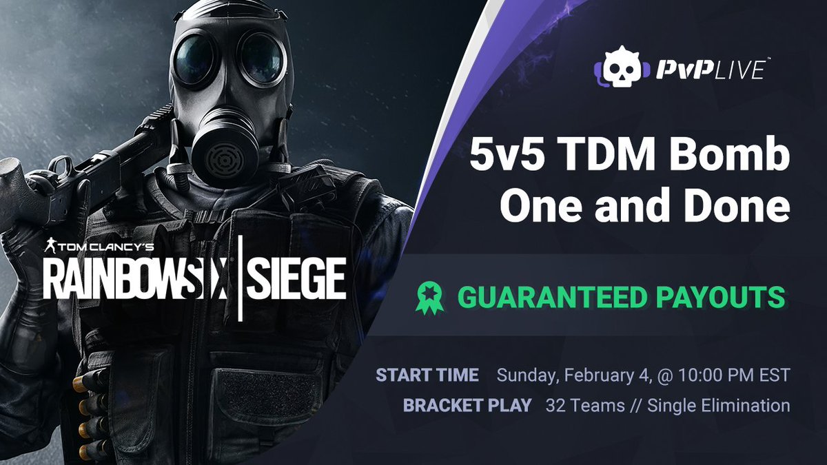 PVPLiveR6's tweet photo. Play @Rainbow6Game the way it was meant to be played. Full squad matches for real 💰.

PS4: https://t.co/H8fHUTMKEX
XB1: https://t.co/JkqVBXtBTF https://t.co/Lwcqqn2TY9
