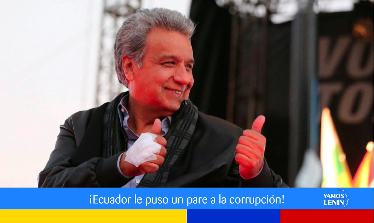 VamosLenin's tweet photo. #EcuadorDijoSí porque junto al presidente @Lenin Moreno profundizaremos la lucha contra la corrupción. https://t.co/T1O5LRIXQy