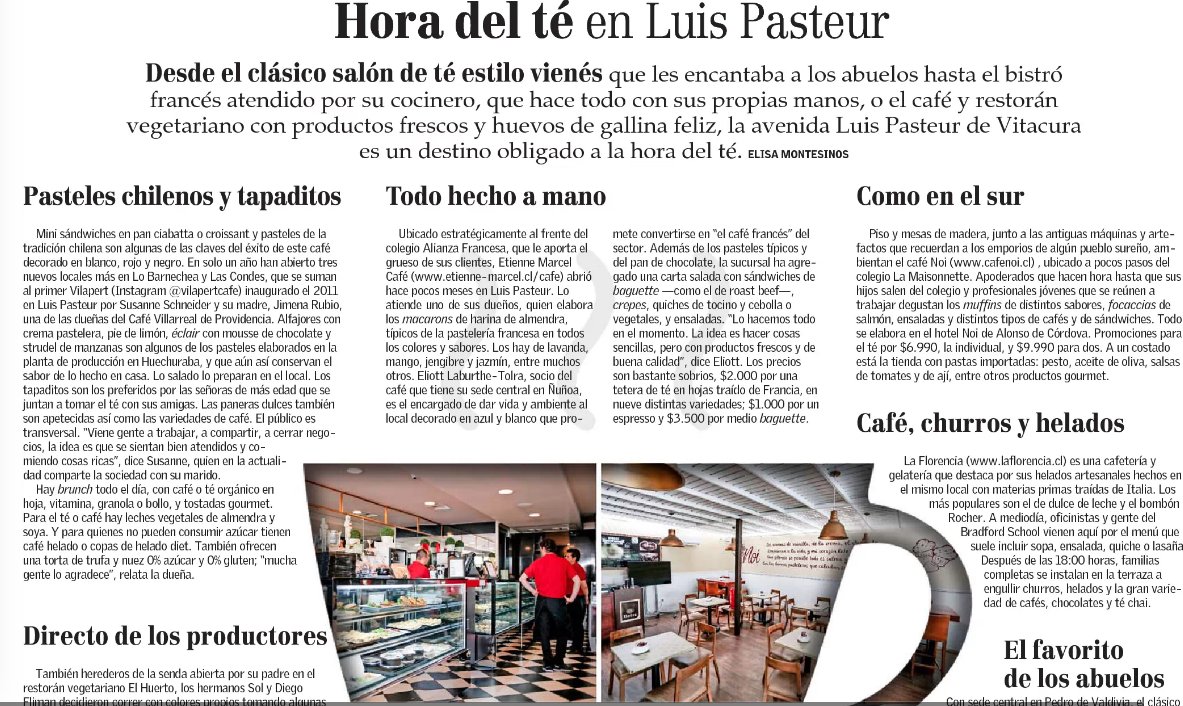 Mi artículo "Hora del #té en Luis Pasteur" en <a href="/ElMercurio_cl/">elmercurio_cl</a> :
ow.ly/oIKi30ici0p
#café #vitacura #gastronomía #horadelté #cafetería #baristas #brunch
