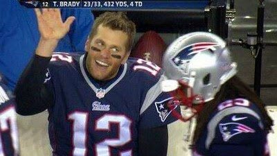 ian693's tweet photo. Raise your hand if you just lost the Super Bowl because you couldn’t hold on to the ball. #TomBrady #SuperBowl #SBLII #SB52 https://t.co/dqTJy6dYkE