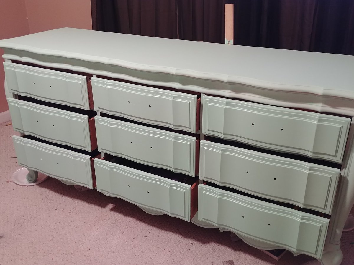 JT__Studios's tweet photo. Gonna make the dresser look like the nightstand! #JTStudios #paintmyfurniturejoy https://t.co/z3SDxjD7jg