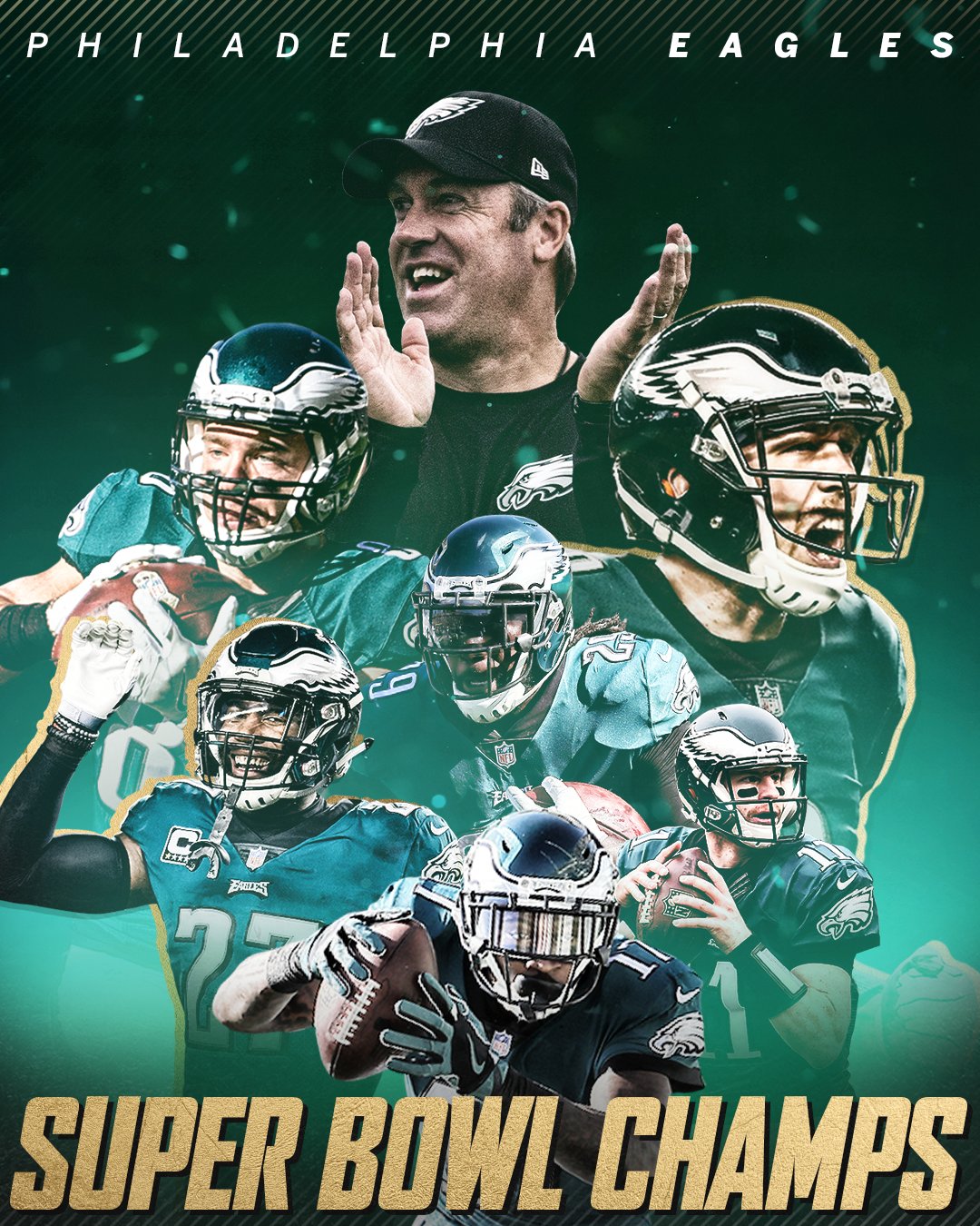 ESPN on X: 'FLY EAGLES FLY! The Philadephia Eagles are Super Bowl LII  Champs!  / X