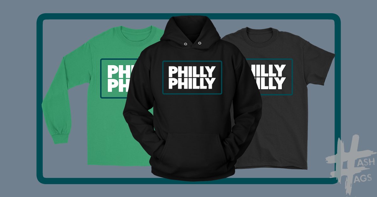 HashtagsGear's tweet photo. JUST RELEASED! Our limited edition Philly Philly shirts are AVAILABLE FOR ONE WEEK ONLY!

Get yours before they’re gone: https://t.co/ueGfetyeTS https://t.co/GKrjynLUlc