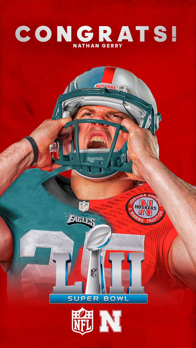 HuskerFootball's tweet photo. CHAMPS! 

✊ @NATHANGERRY!

#ProBigRed #GBR https://t.co/0eQqggkiT2