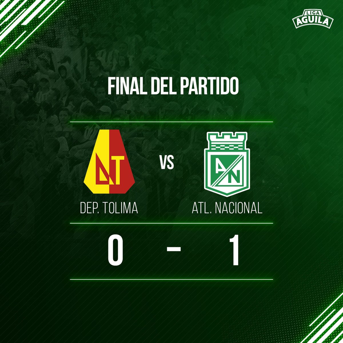 Los campeones de la #FloridaCup2018 han tenido un gran comienzo en la #LigaAguila. 🙌

¡Felicidades a <a href="/nacionaloficial/">Atlético Nacional</a> por su primera victoria de la temporada!