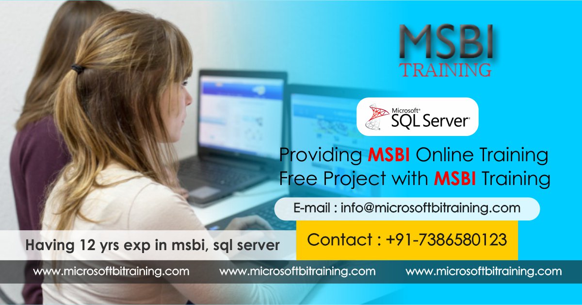 microsoftbitra1's tweet image. Best Microsoftbi, Online Training by real time experts at Microsoftbitraining.com, Schedule and attend free demo!
E-Mail: info@msbitraining.com 
Phone: + 91 9949175443/+ 91 7386580123
#MicroSoftBiTraining
#MsbiOnlineCourse 
#OnlineMicroSoftBiTraining