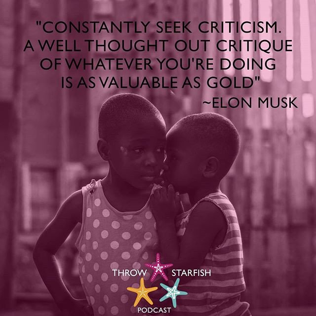 IEGSolar's tweet photo. Repost @throwstarfish:
"Constantly seek criticism. A well thought out critique of whatever you're doing is as valuable as gold." ~ @elonmusk #missiontrip
Check out our latest #ThrowStarfish #Podcast #solar #energy @IEGSolar @PierreTheWoman 
#StartUp #StartUps #SmallBiz #Success https://t.co/B2pihXNQ2y