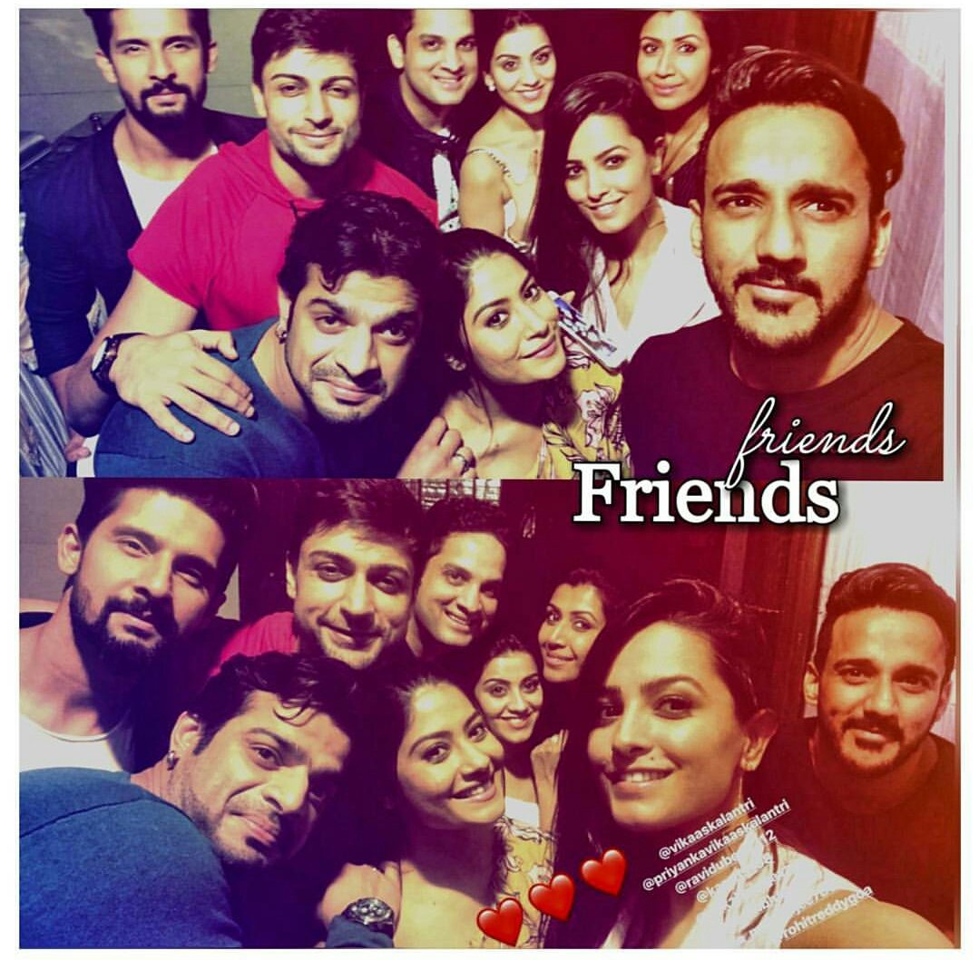 Arr8421's tweet photo. Friends❤ @TheKaranPatel @AnkzBhargava @rohitredz @anitahasnandani @_ravidubey @VikasKalantri #thrwback https://t.co/2FXMO5ENZD