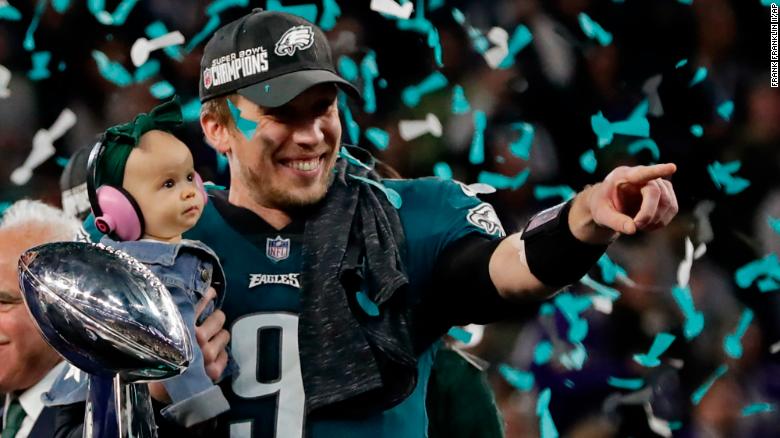 CNN's tweet photo. Just two years ago, Super Bowl MVP Nick Foles was thinking about retiring from football https://t.co/hXiJzLczX4 https://t.co/Egf4EKcg5n