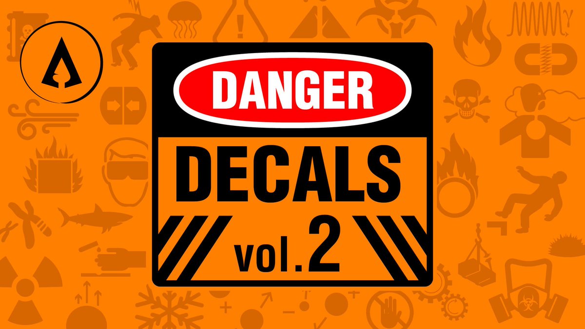Angelakis3D's tweet photo. Our latest asset pack "HG Danger Signs Decals Vol. 2" is available now on the UE4 Marketplace. https://t.co/SlZgEL7gh0 #unreal #unrealengine #ue4 #gameassets #gameart #decals #gamedev #indiedev #hotgates #sutorcen #2d #epicgames https://t.co/svgDHFMdgS