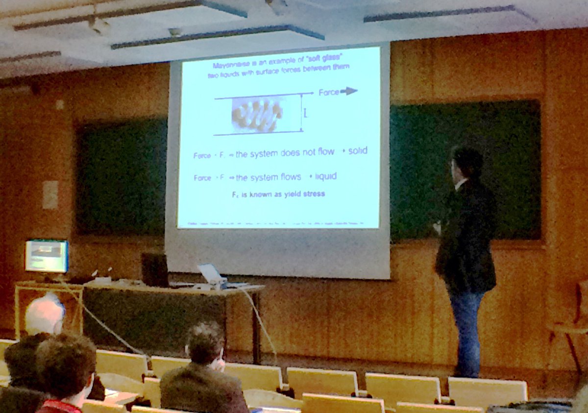 FlowingMatter's tweet photo. Federico Toschi: lattice Boltzmann simulations of Mayonaise #FlowingMatter18 https://t.co/gzgLzIlX24