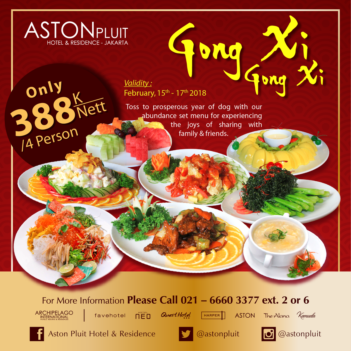 astonpluit's tweet photo. Enjoy your Chinese New Year Moment only at Calantha Restaurant - Aston Pluit #archipelago #gongxi https://t.co/f7TIZOhouy