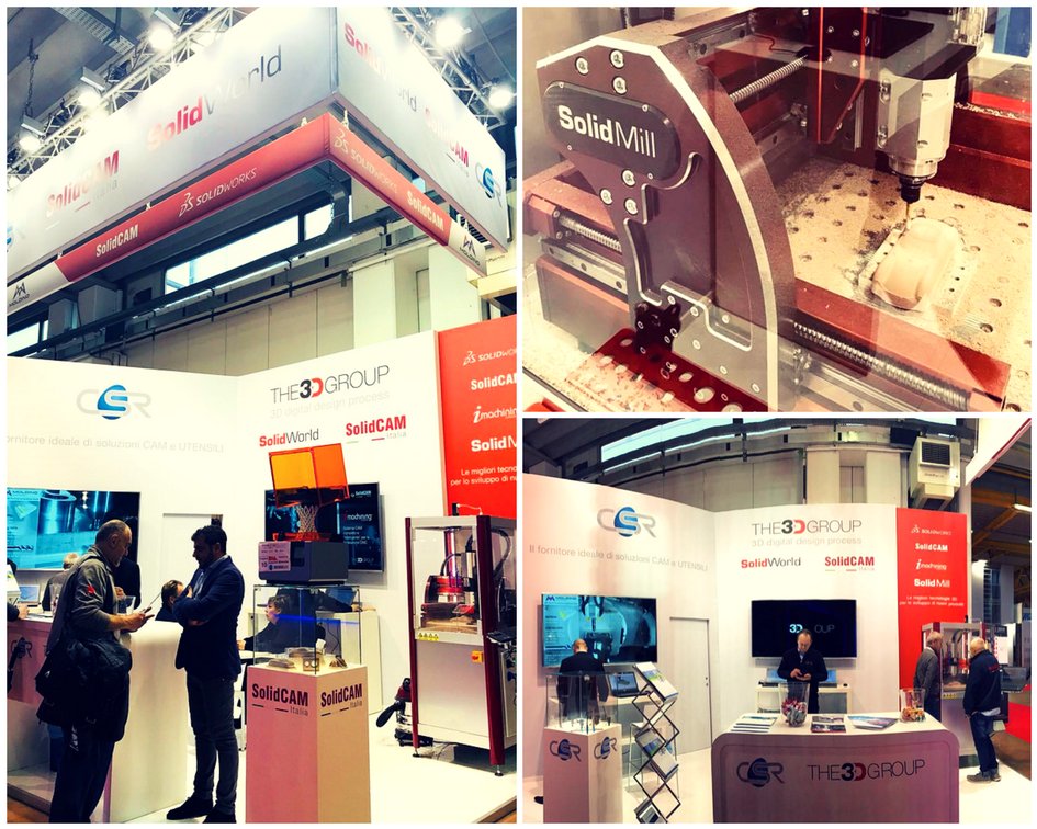 SolidCAMItalia's tweet photo. Ringraziamo tutti i visitatori di #SAMUMETAL per l'interesse rivolto alle nostre tecnologie: vi aspettiamo alla prossima fiera!
#THE3DGROUP #SolidCAM #CADCAM #SW2018 #Industry40 https://t.co/y9oEKAqspy