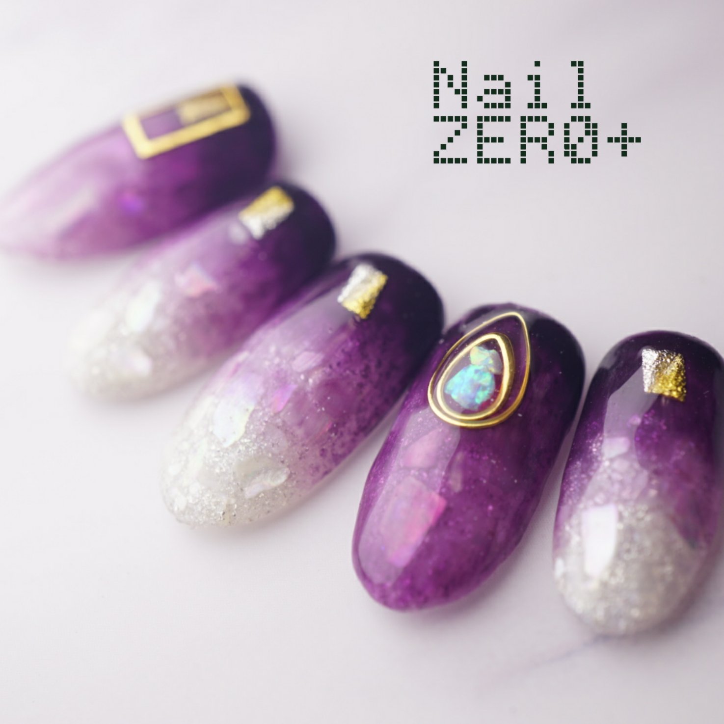 Uzivatel ネイルゼロプラス Nail Zero Na Twitteru アメジストネイル ２月の誕生石はアメジスト お客様に白紫の逆グラデーションをしてて これはっ となってサンプルを作ってみました Nailzeroplus ネイルゼロプラス Nail ネイル アメジスト