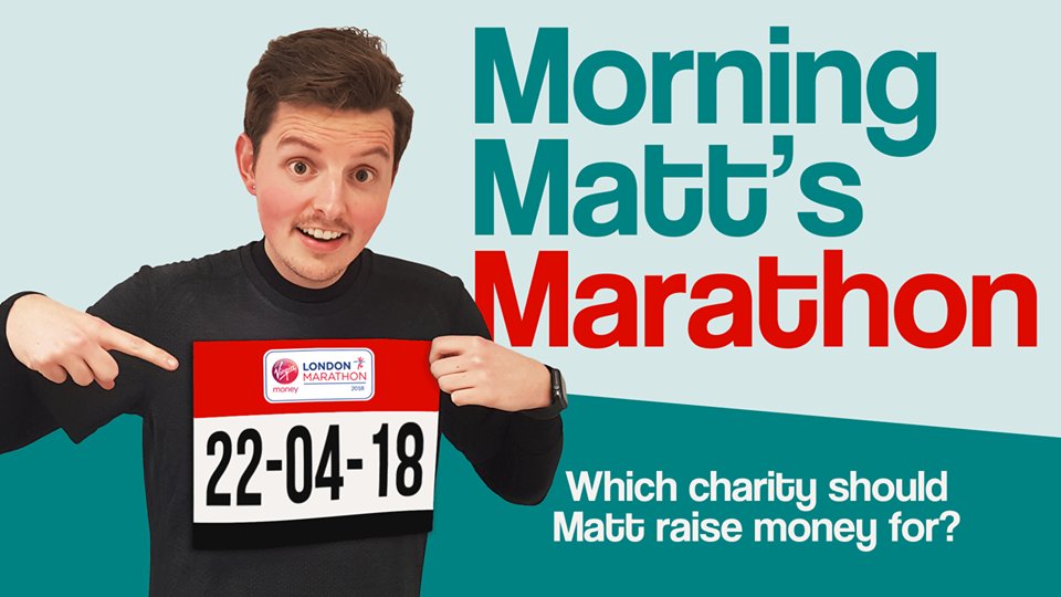 GHRSurrey's tweet image. This April Morning Matt is doing his first ever @LondonMarathon and he is giving you the chance to nominate the local charity he runs for 🏃‍♂️
Who should it be? eagleradio.co.uk/morning-matts-…