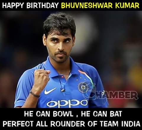 Happy Birthday Bhuvneshwar  kumar 