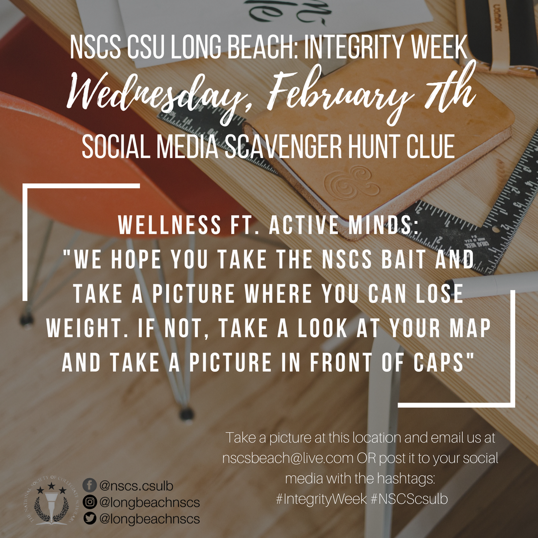 longbeachnscs's tweet photo. Here's your third #IntegrityWeek clue, scholars!
Take a picture at this location and email us at nscsbeach@live.com or post it to your social media with the hashtag: #NSCSLBIntegrity!
#NSCS #NSCScsulb #NSCSnation #CSULB #Scholar #TalkNerdy2Me https://t.co/YbpRF9qdYX