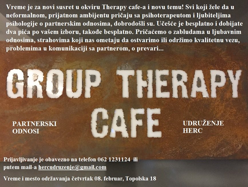 PsihoApp's tweet photo. Četvrtak 08. februar, od 18h do 20h, Topolska 18, Beograd #hercudruzenje https://t.co/4NrUwmUBTT