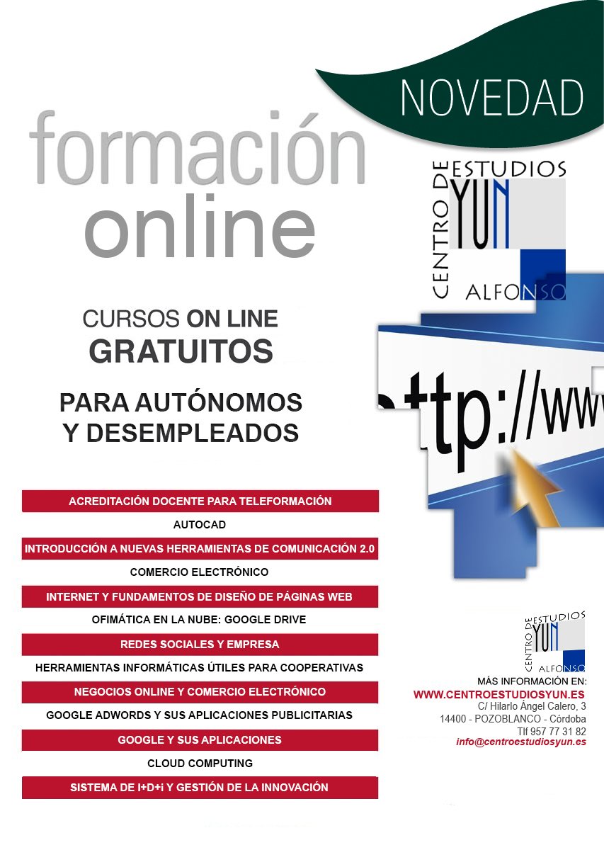 AlfonsoYun's tweet photo. Continuamos ofreciendo la mejor oferta formativa. En éste caso, CURSOS ONLINE GRATUITOS PARA AUTÓNOMOS Y DESEMPLEADOS. Todos los cursos pertenecen a Unidades Formativas de Certificados de Profesionalidad y TOTALMENTE GRATIS.
Llámamos al 057 77 31 82 e infórmate. PLAZAS LIMITADAS https://t.co/afJ1XJGbwD