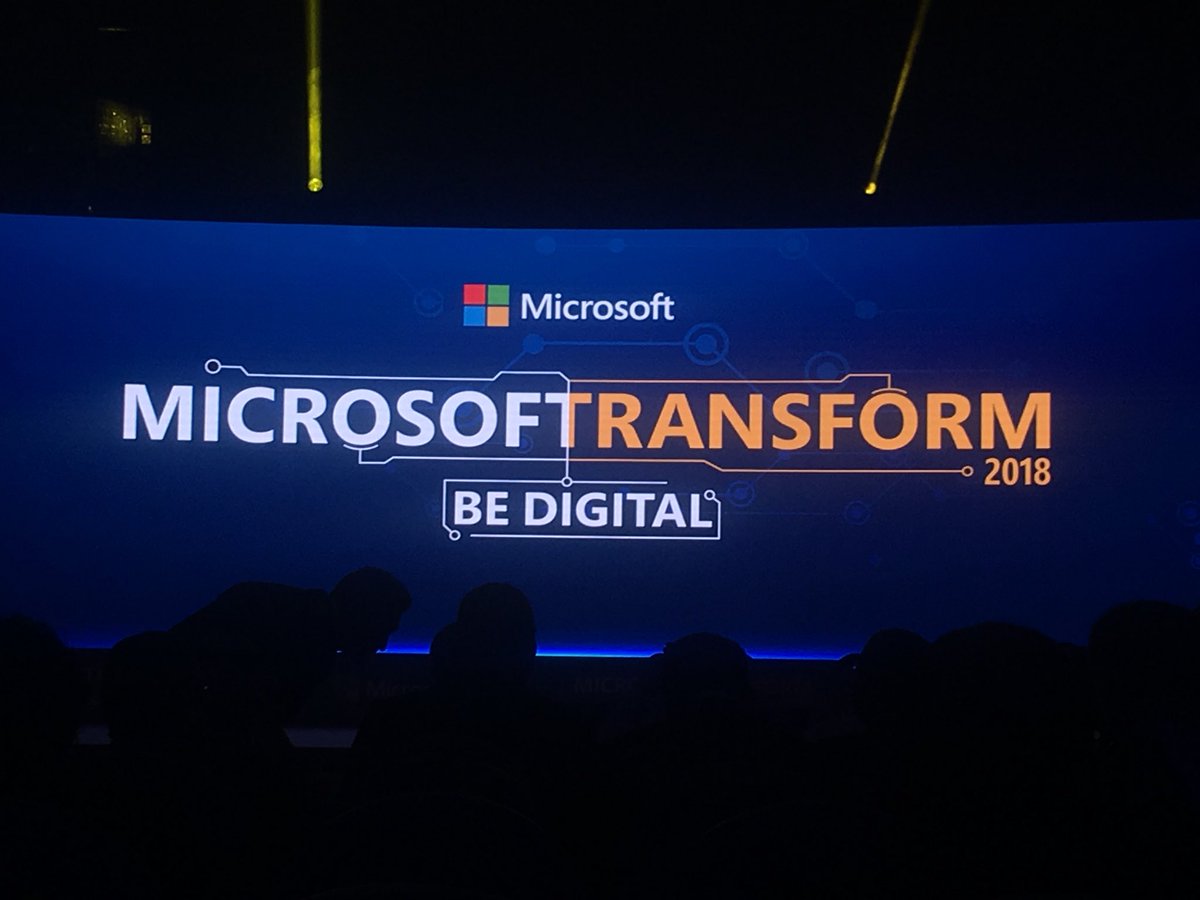 bero2005's tweet image. #Microsoft_Transform event  2018.