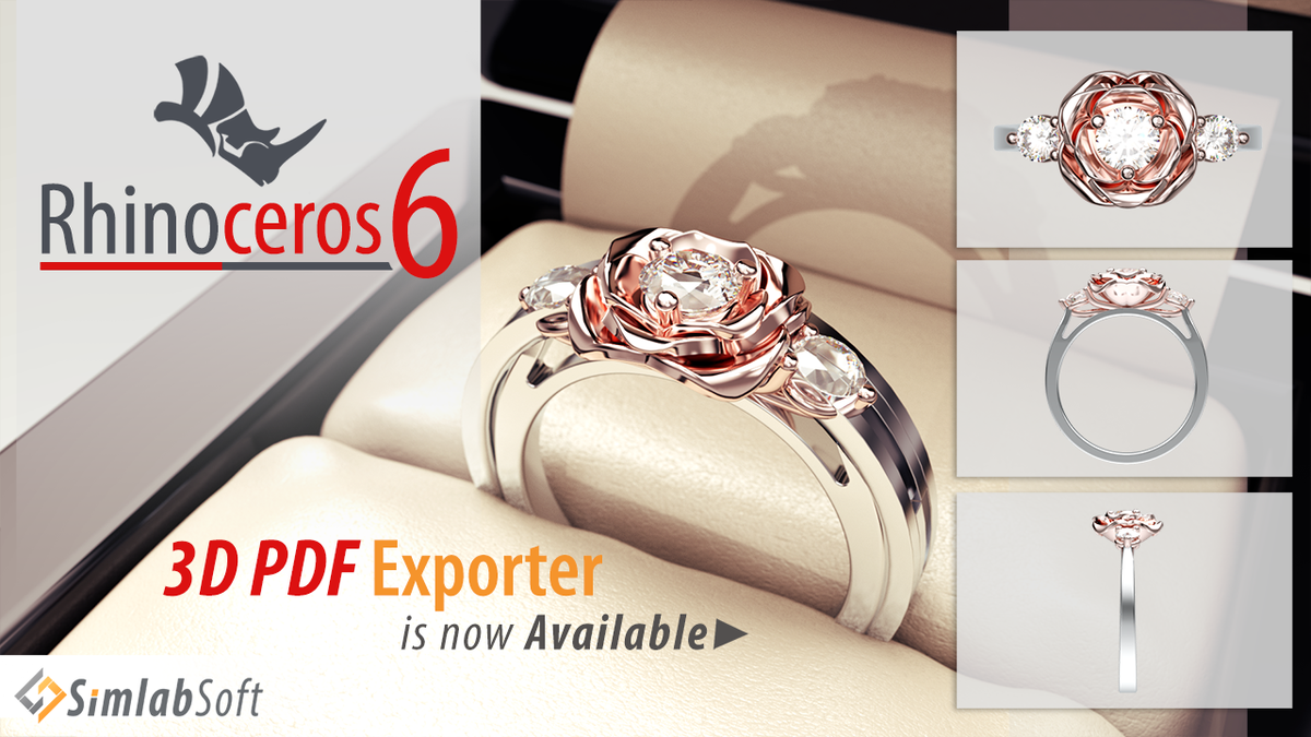 SimLabSoft's tweet photo. #SimLabSoft #3DPDF exporter adds #Rhino6 support. The plugin adds support for larger texture sizes, and gives user the ability to use PDF document as a background image, the plugin can be downloaded from the following link: https://t.co/EBV03uZAt5 https://t.co/h0hjxwgeWR