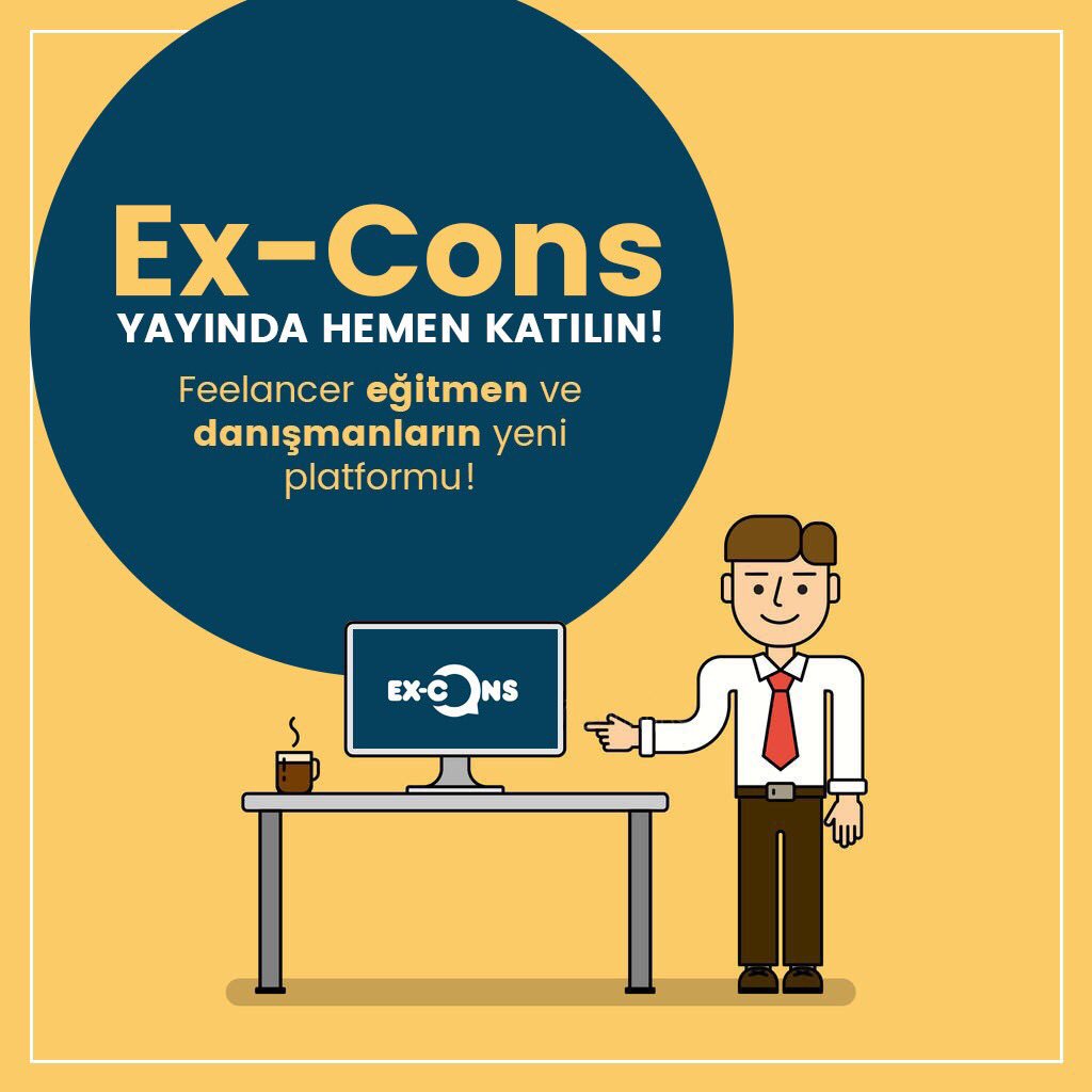 Ex-Cons yayında hemen freelancer olarak katılabilirsiniz ex-cons.com       #freelance #freelancer #Eğitim #danışmanlık #koçluk
