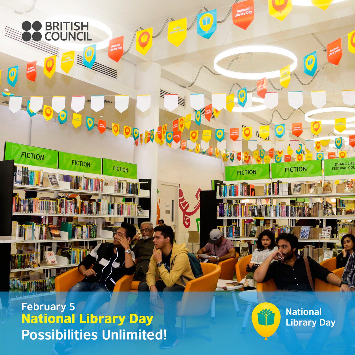 British Council Bangladesh On Twitter Bookworms Around The World Join The Online Party To Celebrate National Library Day In Bangladesh Share A Photo Of Yours With Your Bookshelf Using Nationallibrarydaybd To