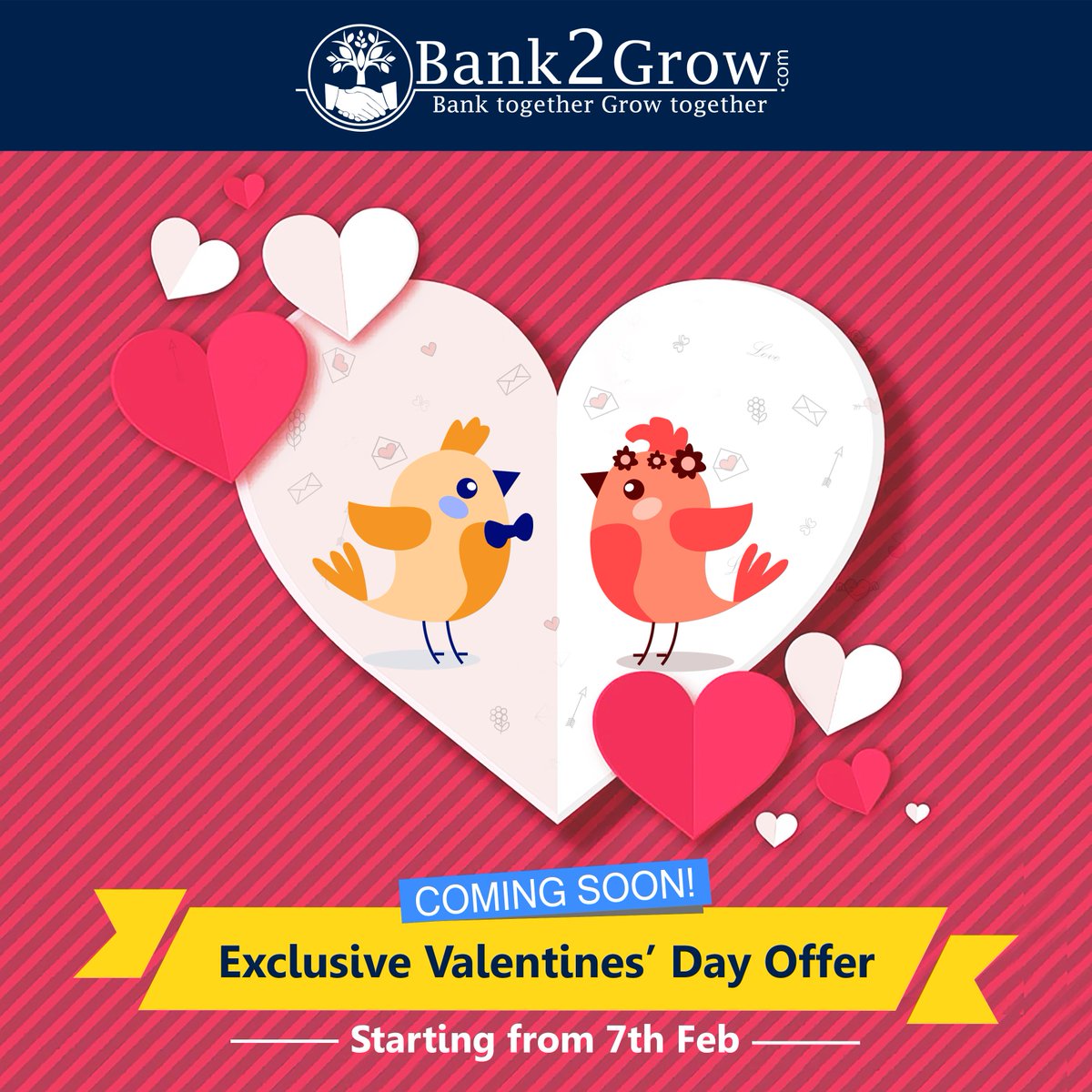 RupeeCircle's tweet photo. Celebrate this #Valentine'sDay with #Bank2Grow https://t.co/UPBONTNk7e