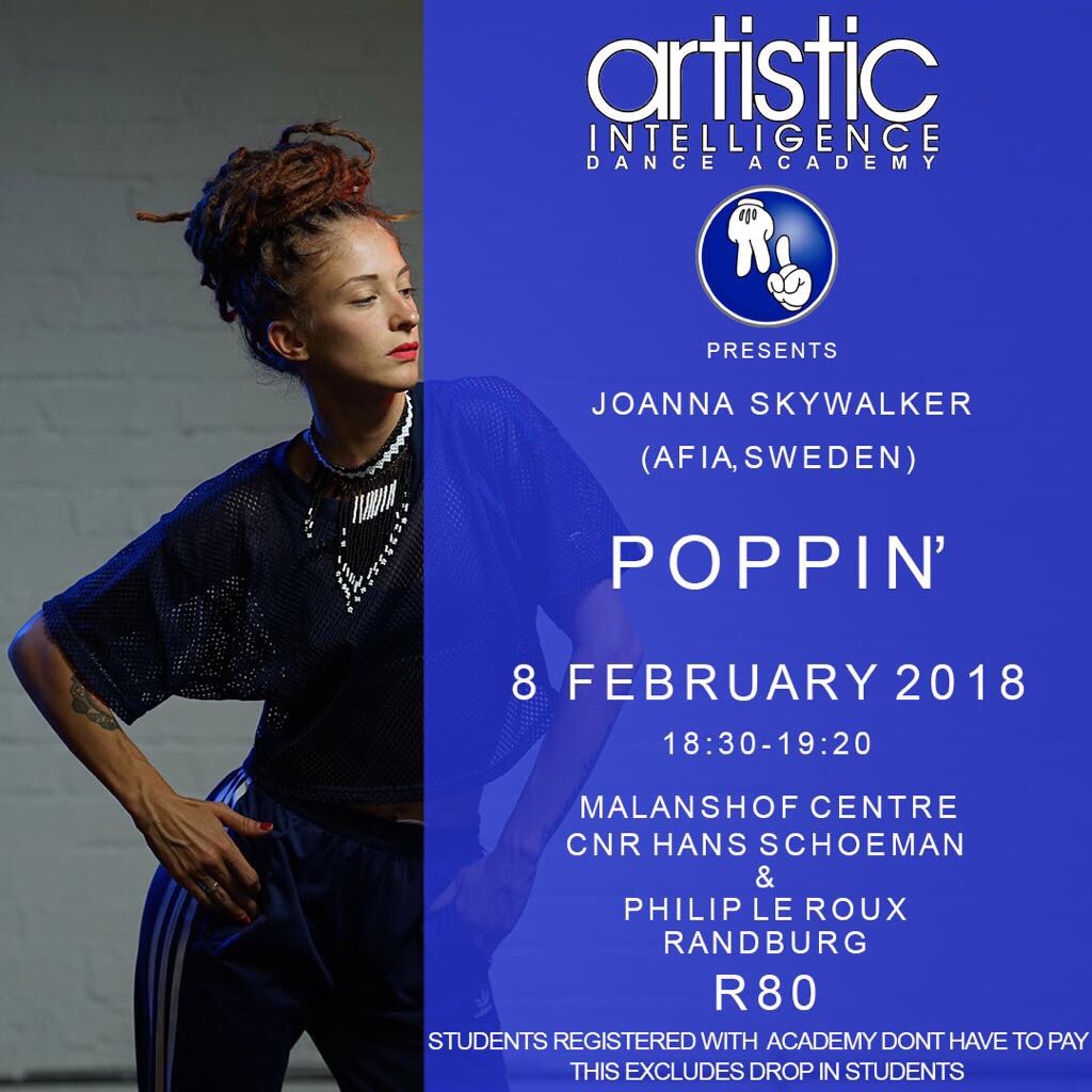 Aintelligence's tweet photo. Hip-Hop dance workshop. 2 amazing instructors from Sweden 🇸🇪 &amp; Cape Town🇿🇦
#artisticintelligence https://t.co/4MiuAtucJh
