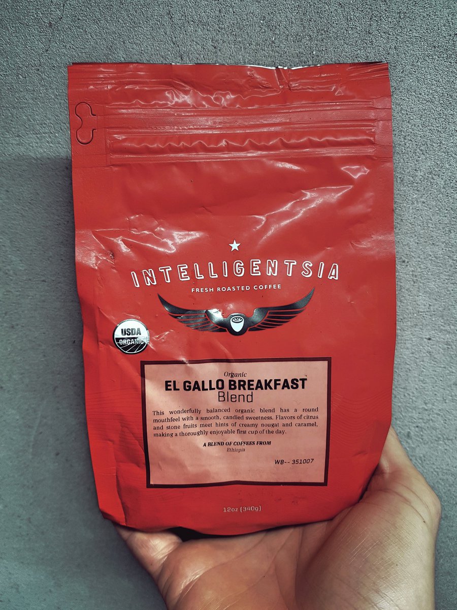 Welcome <a href="/Intelligentsia/">Intelligentsia Coffee</a> El Gallo Breakfast in the brew station this week