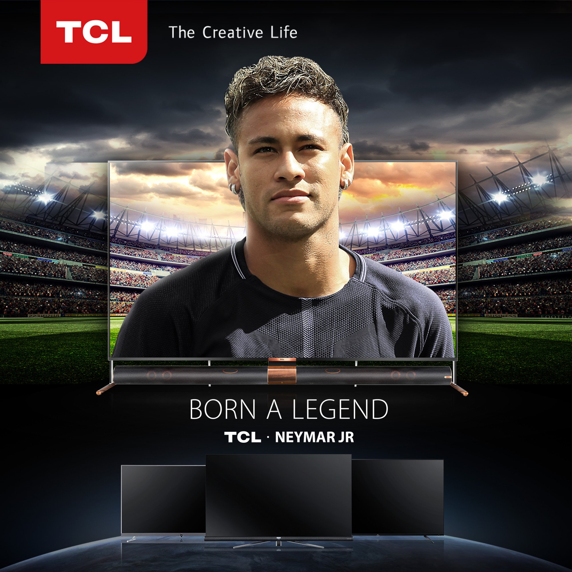 TCL on X: Football legend, Neymar Junior has been appointed as the TCL  Global Brand Ambassador, striving to reach standards of excellence together  with TCL. #TCL #TCLTV #TCLMultimedia #BornALegend   / X