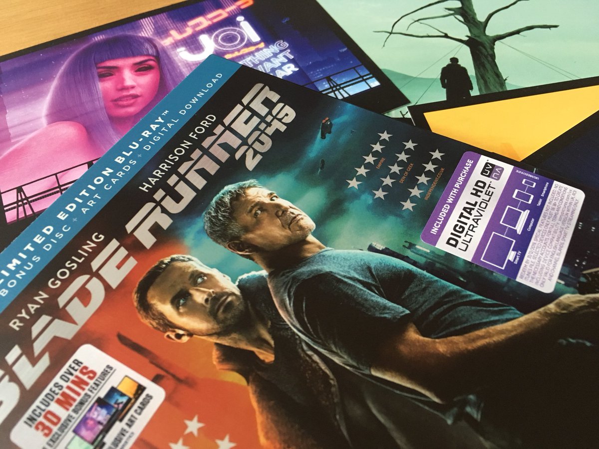 Cakes_Comics's tweet photo. Blade Runner 2049 is out on blu-ray today! To celebrate I am giving away one copy of the film with my art cards (signed). To enter simply RT/follow &amp; tell me your favourite scene or line of dialogue from the film. Winner picked Friday 09/02/18 https://t.co/c5Gv73QFyO