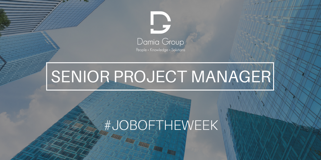 damiagroup's tweet photo. Our #joboftheweek this week! Permanent Senior Project Manager based on the M4 Corridor/London area, circa £70,000 + 10% bonus + car +benefits. Get in touch for more information at info@damiagroup.com #seniorprojectmanager #london #m4corridor #tech #jobs #hiring https://t.co/4xe1V7VAF8