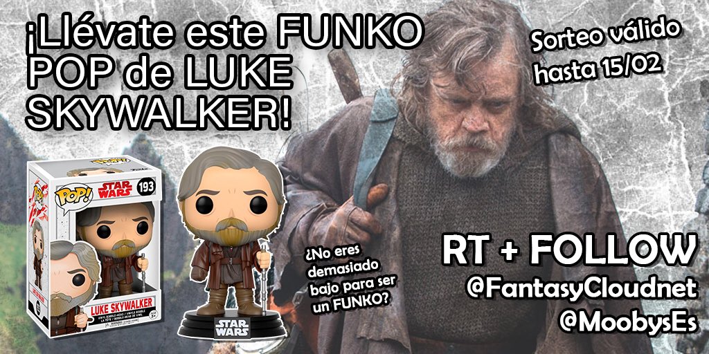 MoobysEs's tweet photo. #SORTEO

Llévate este Funko POP de #LukeSkywalker #StarWarsTheLastJedi 

RT + FOLLOW

@MoobysEs
@FantasyCloudnet 

Válido: España https://t.co/tiw9Vn2AEP
