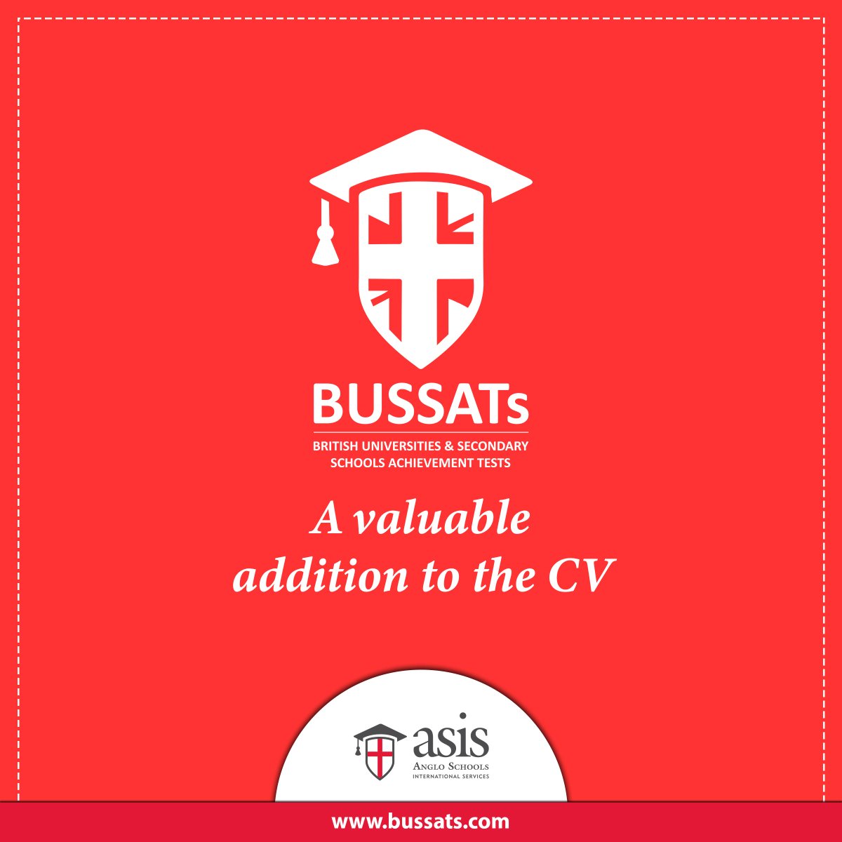 BUSSATS_ASIS's tweet photo. Once a student has sat a BUSSATs test, the accreditation remains with them and represents a valuable addition to their CV which will enhance their prospects when applying to universities and careers in the future.

https://t.co/q14y4eFYQE
+44 (0) 2089732666
#BUSSATs #API https://t.co/DPqbvFzEED